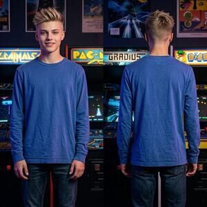 American Eagle Blue Vintage Fit Long Sleeve T-Shirt Men's Size XS